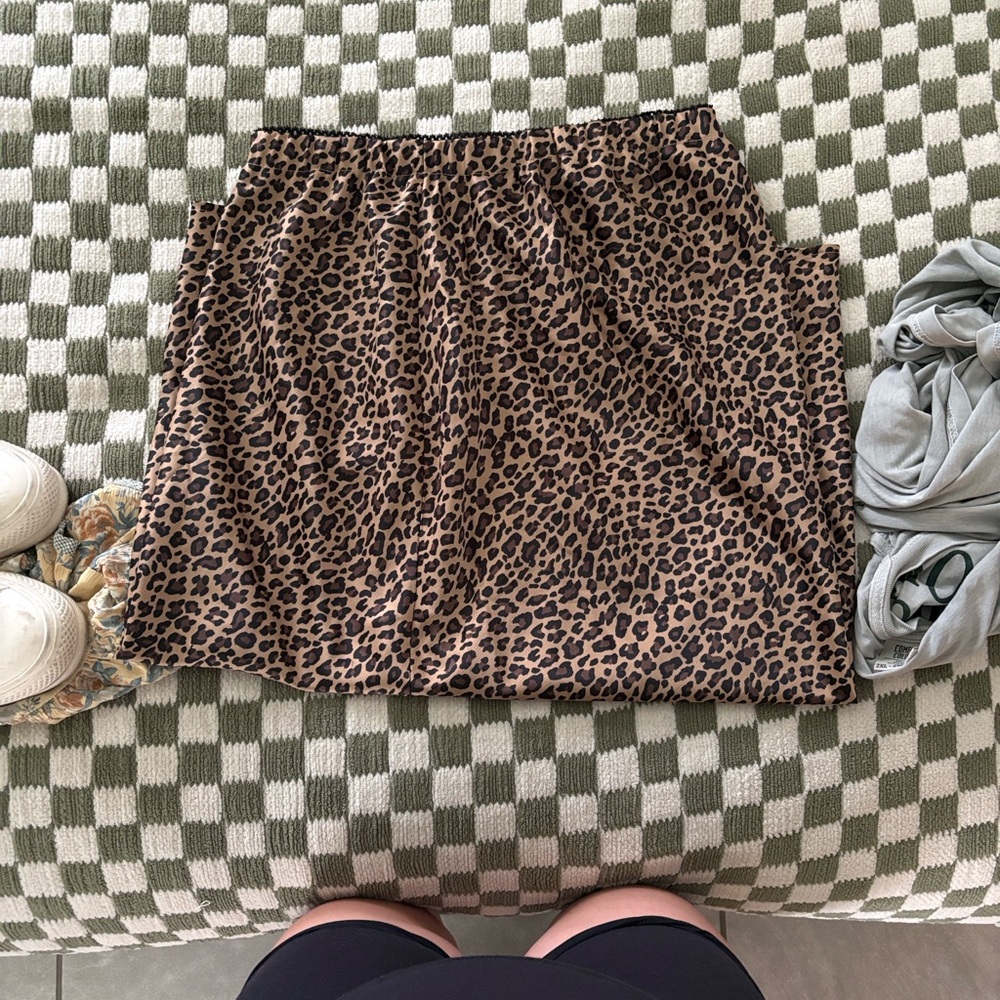 Leopard Print Skirt
